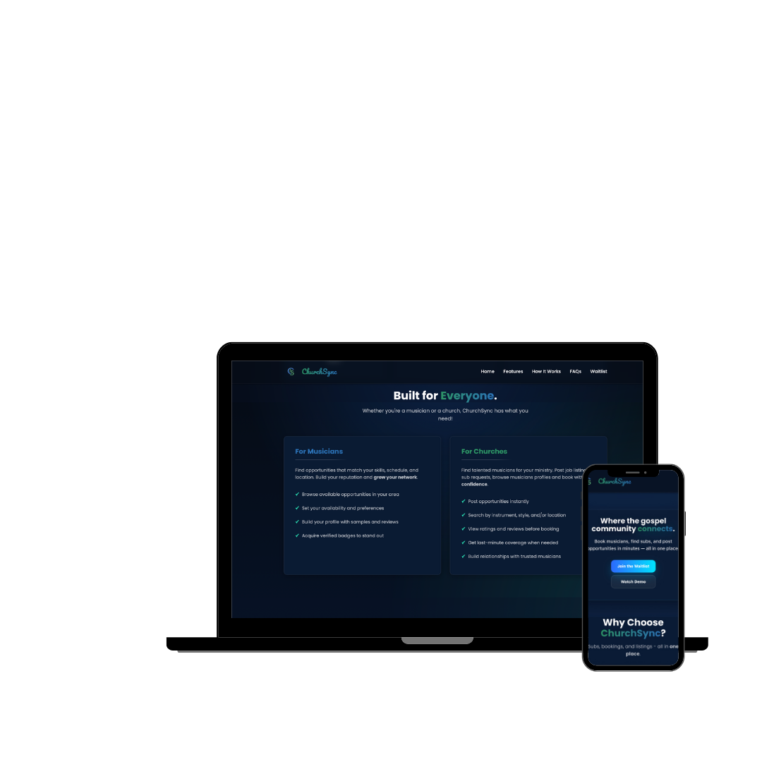 ChurchSync on multiple devices